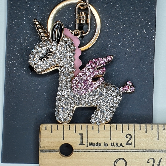 Blinking Unicorn Keychain Purse Charm - Picture 5 of 7